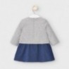 Pletené šaty pro dívky Mayoral 2857-32 šedá / granát