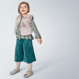 Kalhotové kalhoty pro dívky Mayoral 4546-7 Zelená