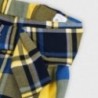 Kostkované šortky Bermudy dívka Mayoral 4206-42 žlutá