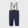 Dlouhé kalhoty s podvazky pro chlapce Mayoral 2565-61 granát