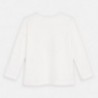 Tričko s dlouhým rukávem pro dívky Mayoral 3020-42 krémová
