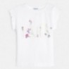 tričko s krátkými rukávy holčičí Mayoral 6001-93 Bílý