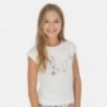 tričko s krátkými rukávy holčičí Mayoral 6001-93 Bílý