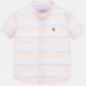 Pruhované tričko pro chlapce Mayoral 1161-80 Neon oranžová