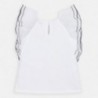 Gázové tričko dívčí Mayoral 3014-24 Bílý