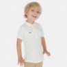 Tričko na stojatém límci pro chlapce Mayoral 3059-83 Bílý