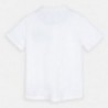Tričko na stojatém límci pro chlapce Mayoral 3059-83 Bílý