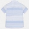 Chlapecké pruhované tričko se stojatým límcem Mayoral 3162-91 Modrý