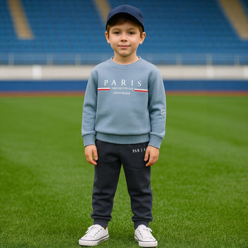 Dres 2  części bluza i spodnie  chłopięcy niebieski Kocak 1180-71024