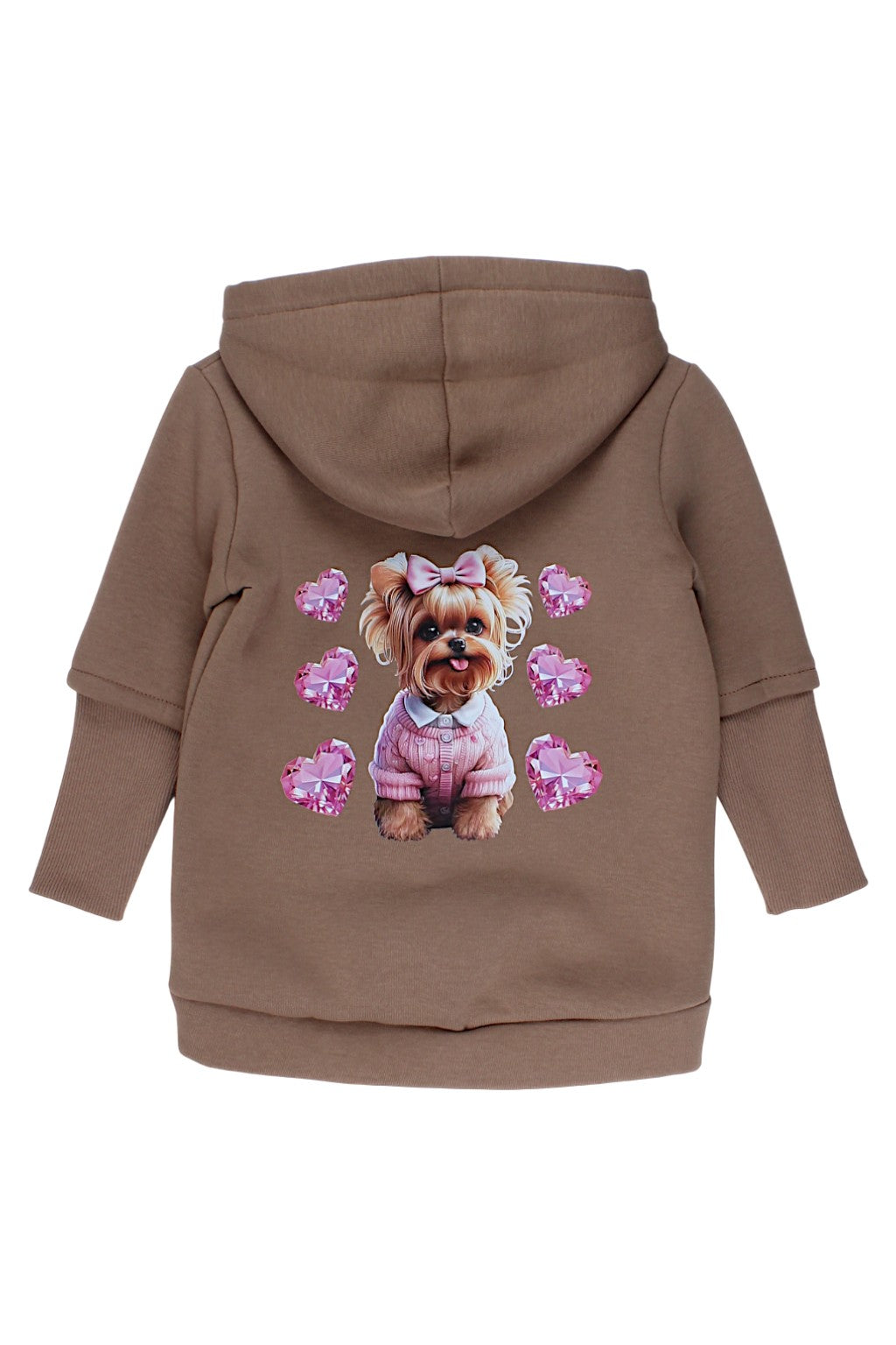 Kurtko-bluza ocieplana dziewczęca beżowa Matyszczak 1425-26925-1