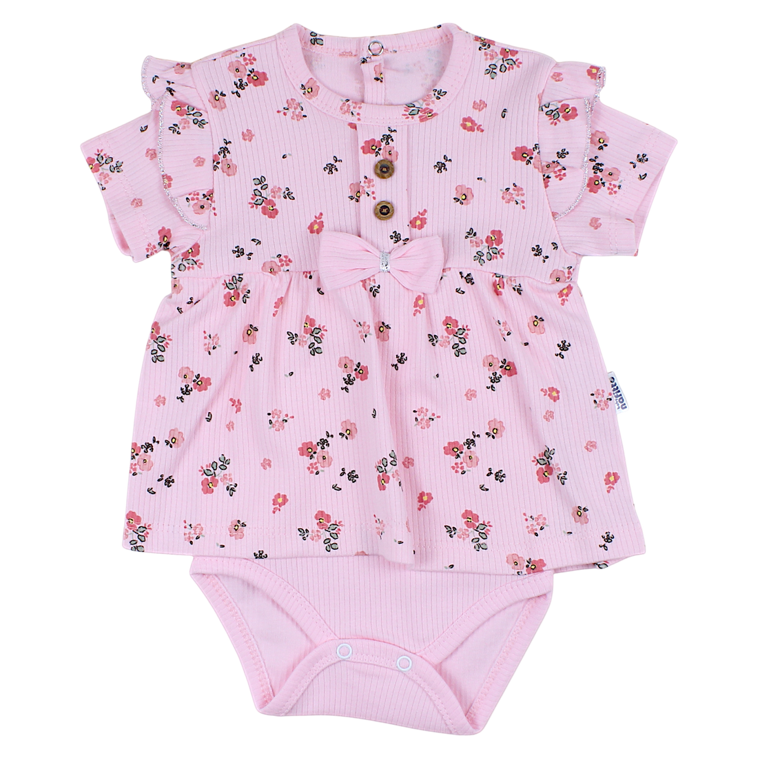 Sukienko-body dziewczęca róż Nafitto 1445-16525-40