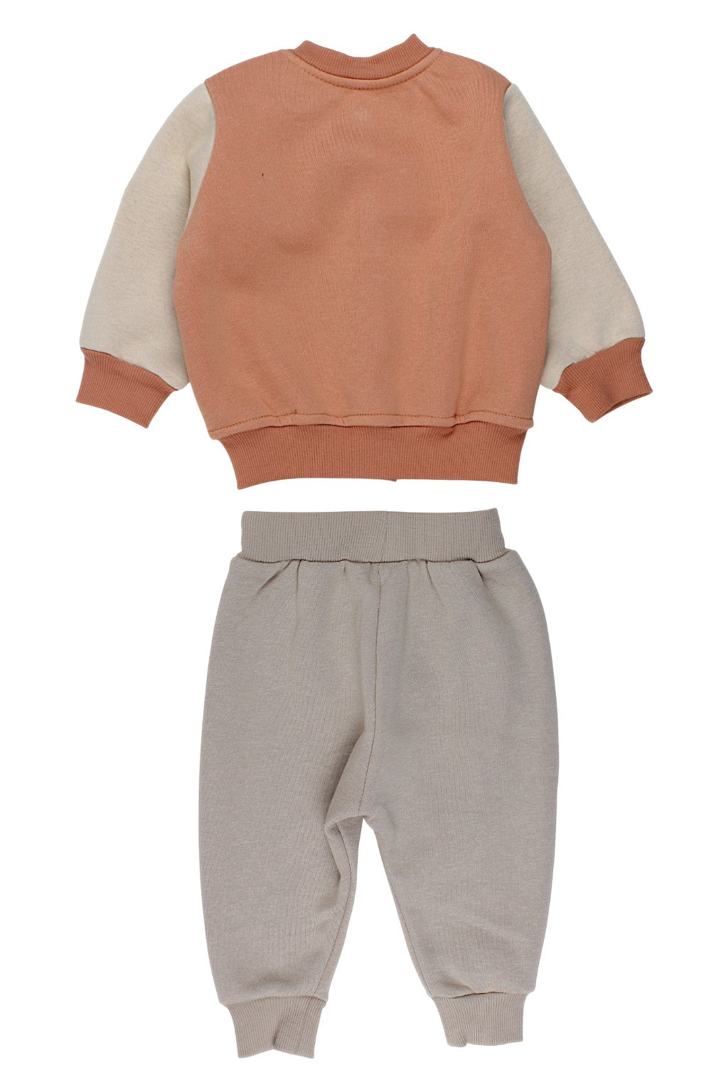 Komplet ocieplany Teddy chłopięcy morela Favo 16754-251125