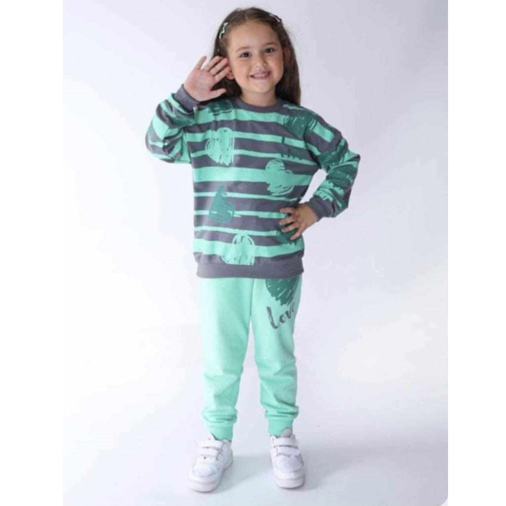 Dres 2 części dziewczęcy zielony Stella Kids 913-22125-48