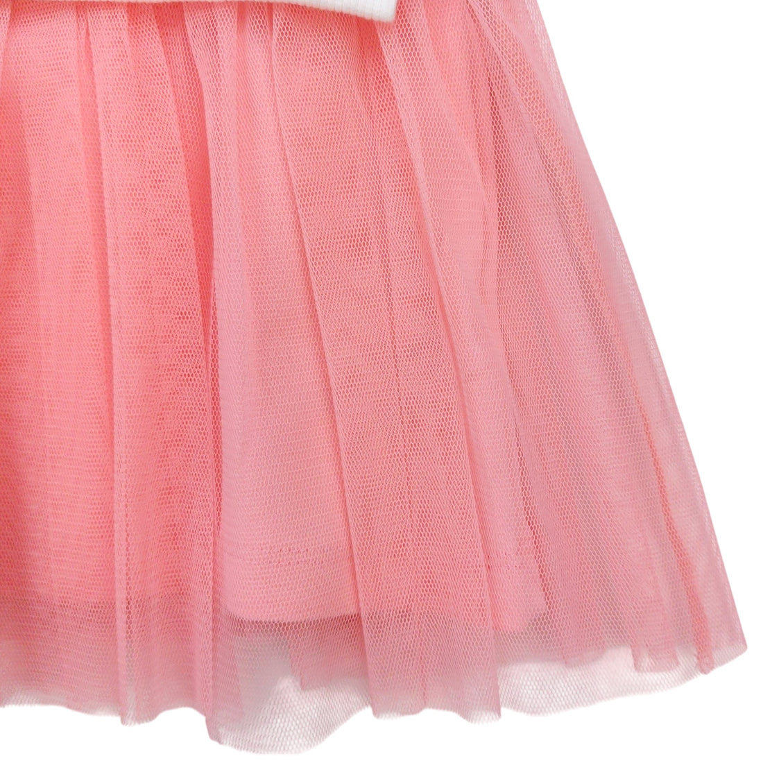 Cotton dress with tulle for girls pink Breeze 21034-30924