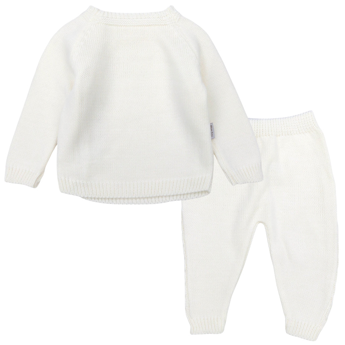 Set of wool sweater and leggings for girls cream Becol 1429-71024