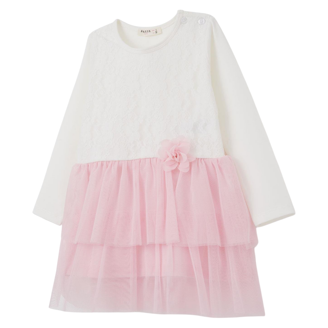 Girl's lace dress pink Breeze 21103-271124-40