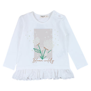 Tunika dziewczęca kremowa koronka Breeze 21457-14425