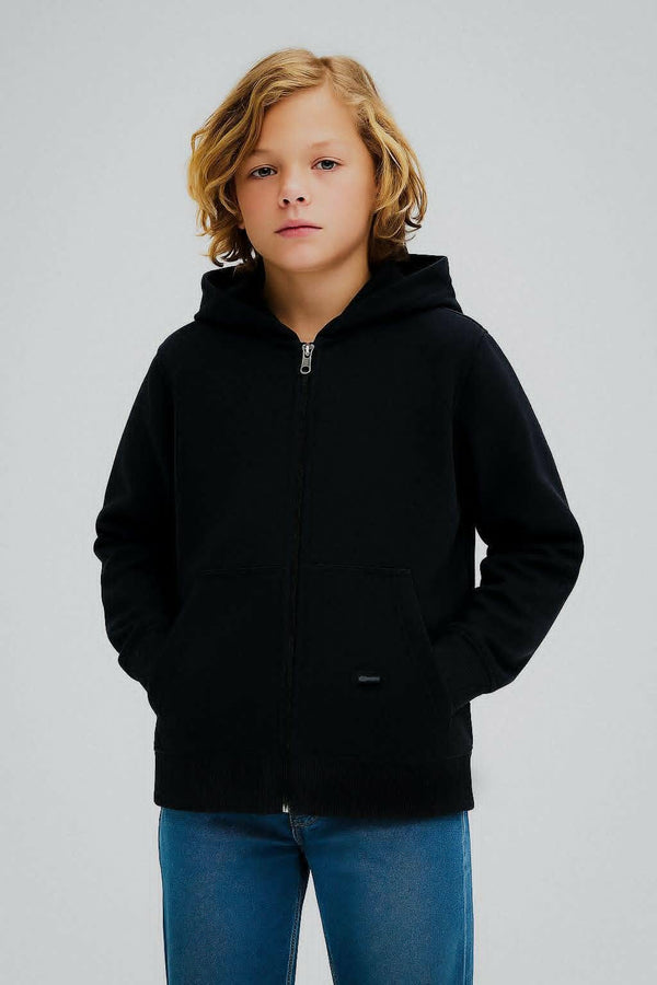 Bluza rozsuwana cienka chłopięca czarna Breeze 22280-21225