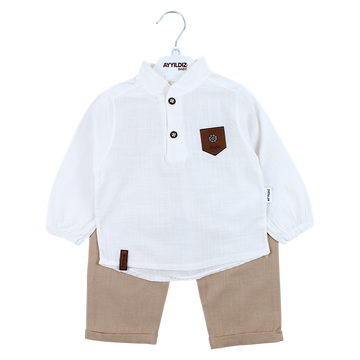 Komplet chłopięcy elegant beżowy Ayyildiz 2337-15425-1