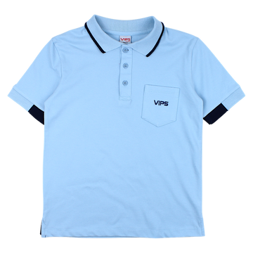 Koszulka polo chłopięca niebieska Vips Pengim 245801-2425-35