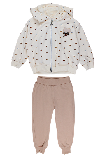 Dres serduszka dziewczęcy wanilia Mybella 259257-28825