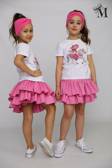 Bluzka dziewczęca biały Małami 2818-27226-3