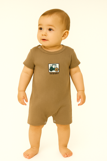 Rampers traktorek brązowy Pokipo 3013-5625