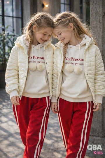 Kurtka bomberka dziewczęca wanilia Qbakids 3156-25226