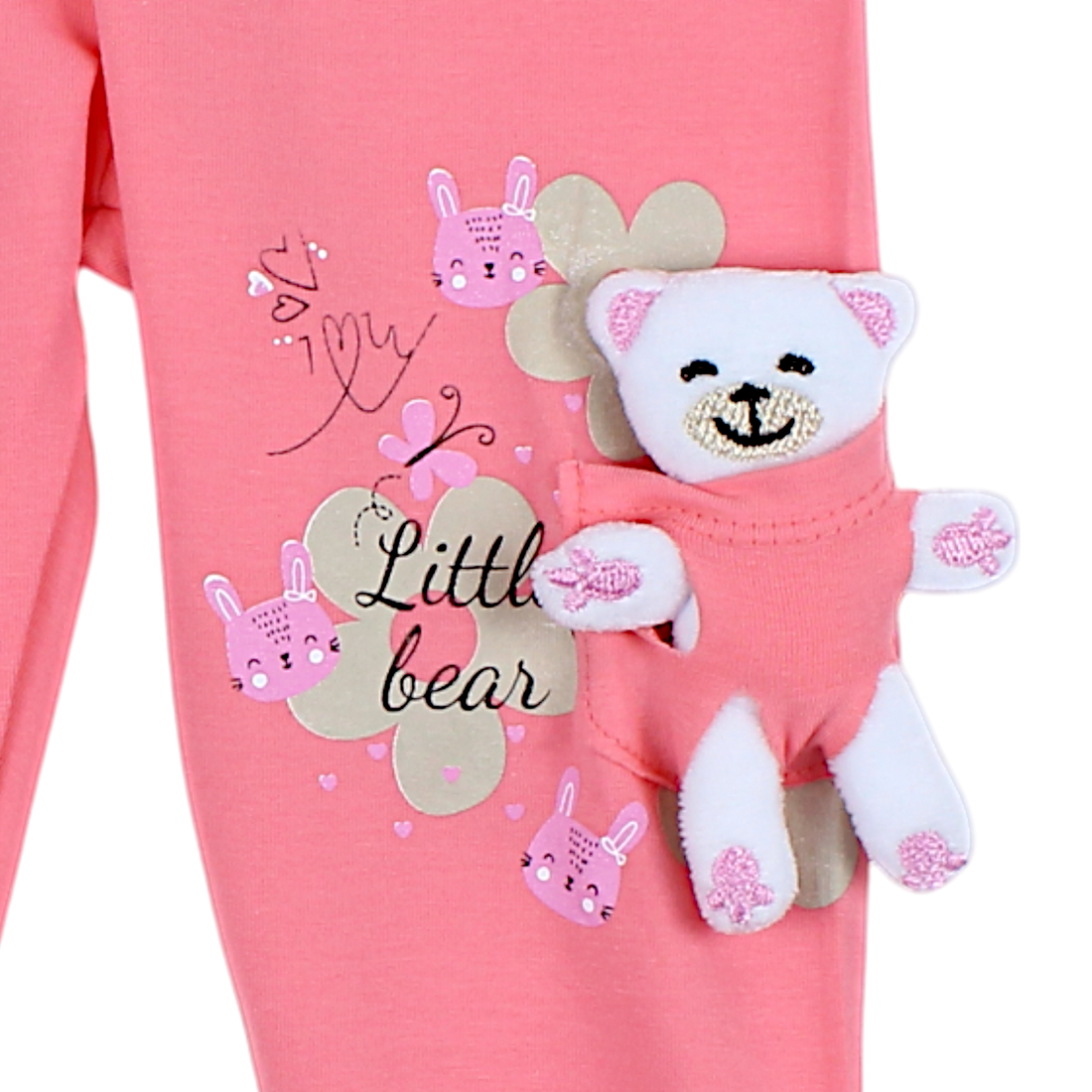 Getry z maskotką dziewczęce koral Timi 44171-14425-27