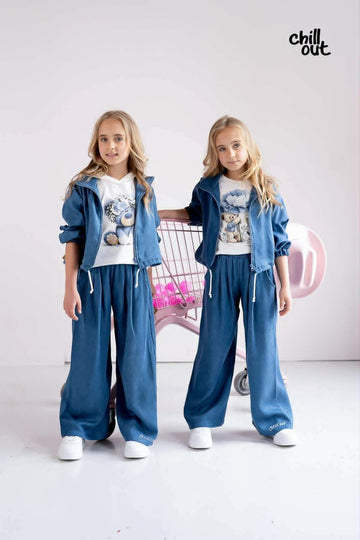 Komplet jeansowy dziewczęcy Chillout, kolor jeans, producent Chillout, numer produktu 5120-13526-26