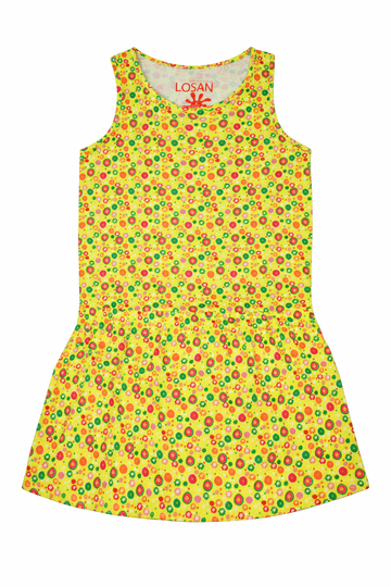 Losan 714-7043AB sukienka kolor żółty