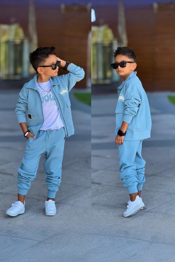 Komplet WOW chłopięcy niebieski Bam Bam 60275-19825