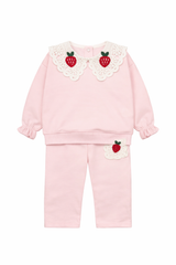 Komplet Truskawka Dziewczęcy Różowy Murat Baby 10388-26326-40