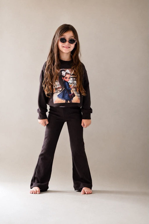 Bluza ekran dziewczęca czekolada Igomil 7105-25826