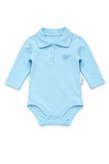 Body kołnierzyk chłopięcy niebieski Fundik baby 71071-121225