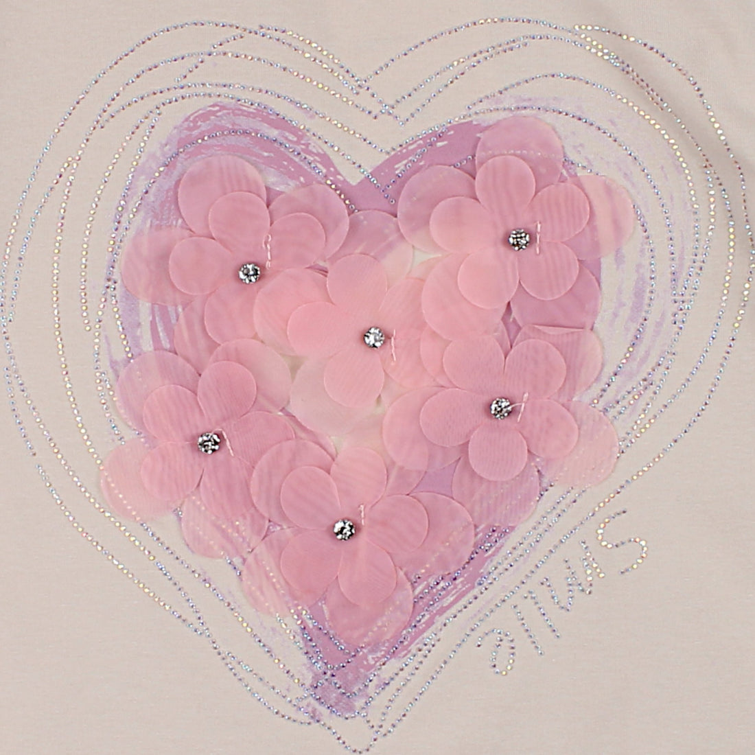 Bluzka Serce Dziewczęca Beż Happy Star 7792-15425