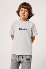T-shirt Basic chłopięca szary Despacito 6069-29526