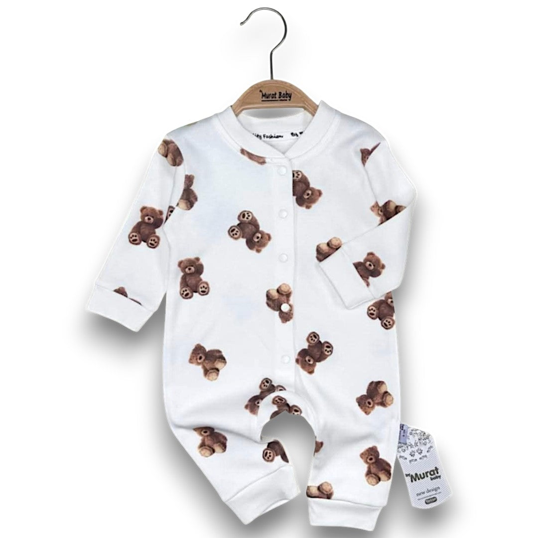 Teddy bear romper for girls cream Murat Baby 9124-22125-28