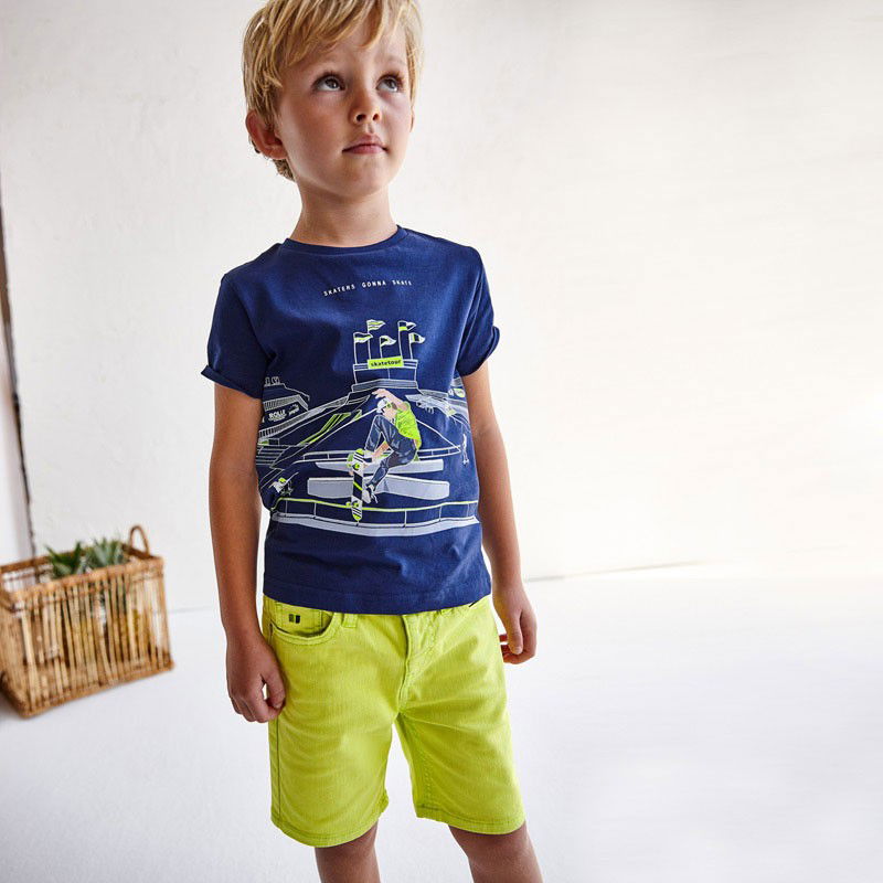 Bermudy jeansowe chłopięce Mayoral 3228-72 Limonka -  - #tag1# - #tag2# - #tag3# - #tag4#