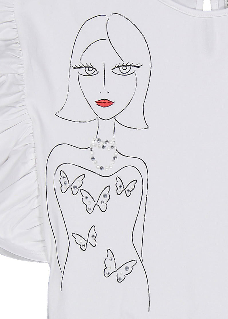 Birba&Trybeyound 64436-01-15A Bluzka krótki rękawek kolor biały -  - #tag1# - #tag2# - #tag3# - #tag4#