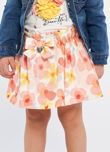 Birba&Trybeyound 65005-00-95Z Spódnica w kwiaty kolor pomarańcz -  - #tag1# - #tag2# - #tag3# - #tag4#