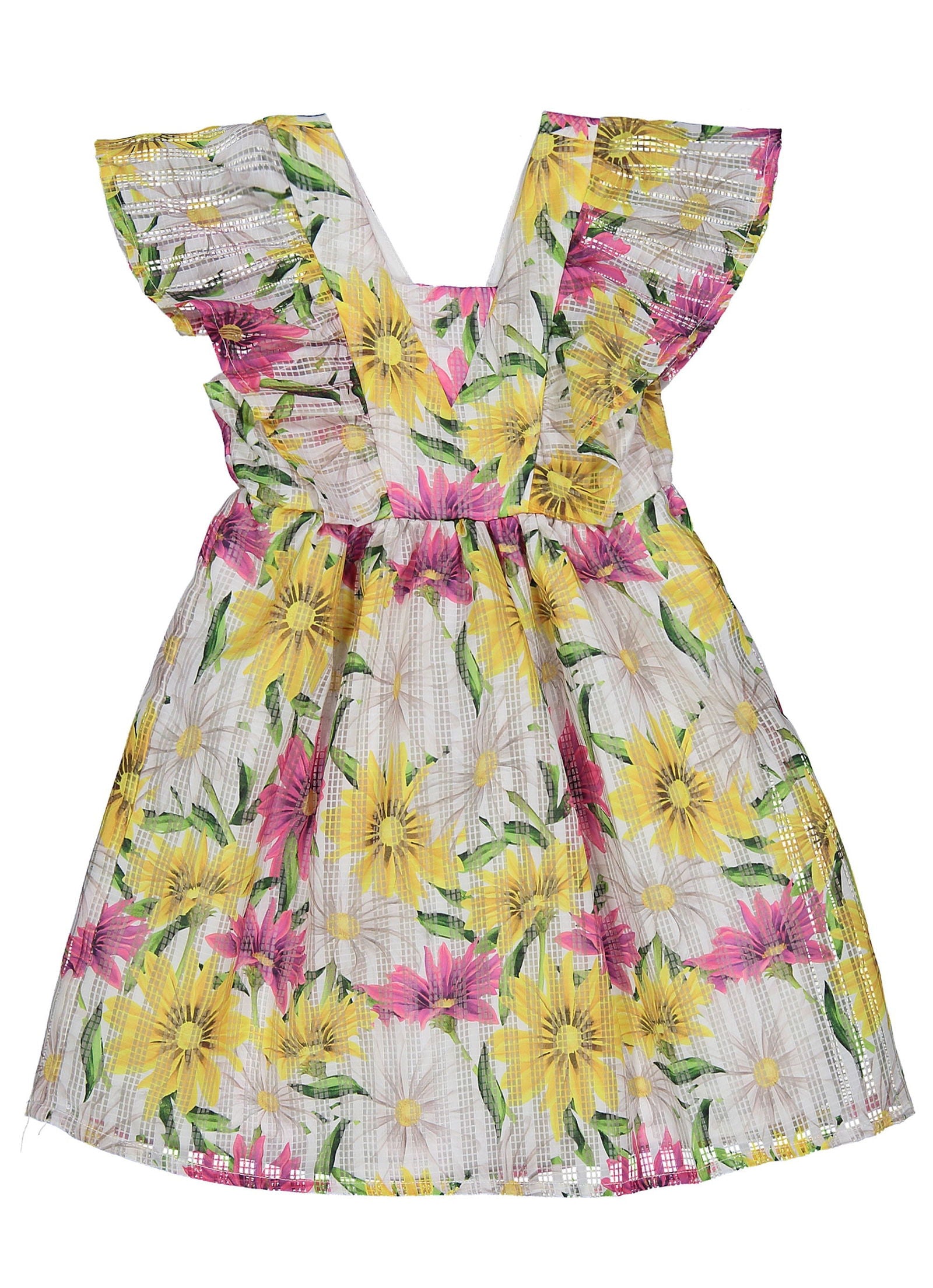 Birba&Trybeyound 65592-00-95Z Sukienka w kwiaty kolor żółty -  - #tag1# - #tag2# - #tag3# - #tag4#