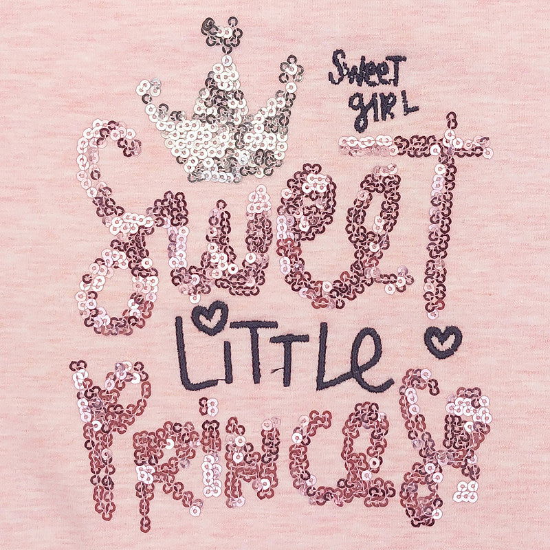 Bluza Cienka dziewczynka róż melanż 4438-131123  GKMOD -  - #tag1# - #tag2# - #tag3# - #tag4#