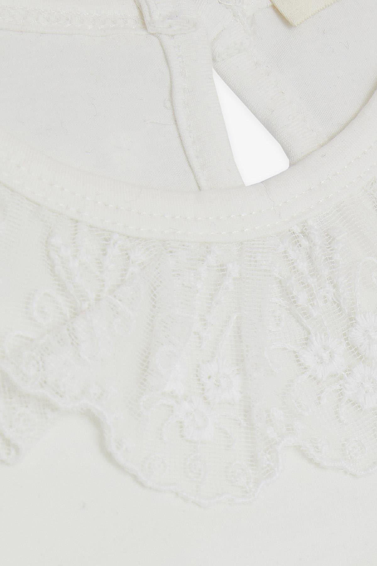 Bluzka Bawełniana Z Kołnierzykiem dziewczynka krem 18941-7624 GKMOD -  - #tag1# - #tag2# - #tag3# - #tag4#