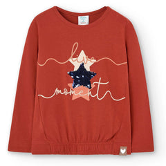 Bluzka Boboli 447049-7412 kolor cegła