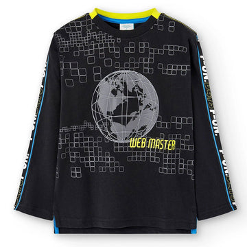 Bluzka Boboli 507013-890 kolor czarny -  - #tag1# - #tag2# - #tag3# - #tag4#