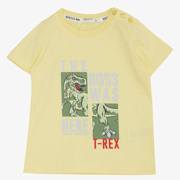 Bluzka Dinozaur chłopak żółty 19772-24624 GKMOC -  - #tag1# - #tag2# - #tag3# - #tag4#