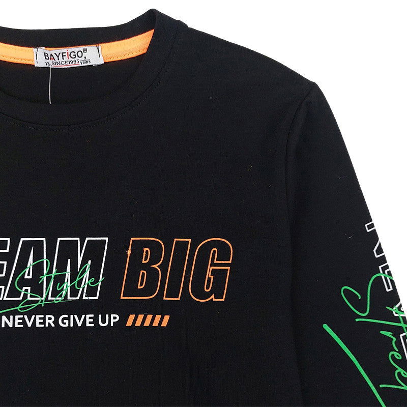 Bluzka chłopak czarny 4281-131123  GKMOC -  - #tag1# - #tag2# - #tag3# - #tag4#