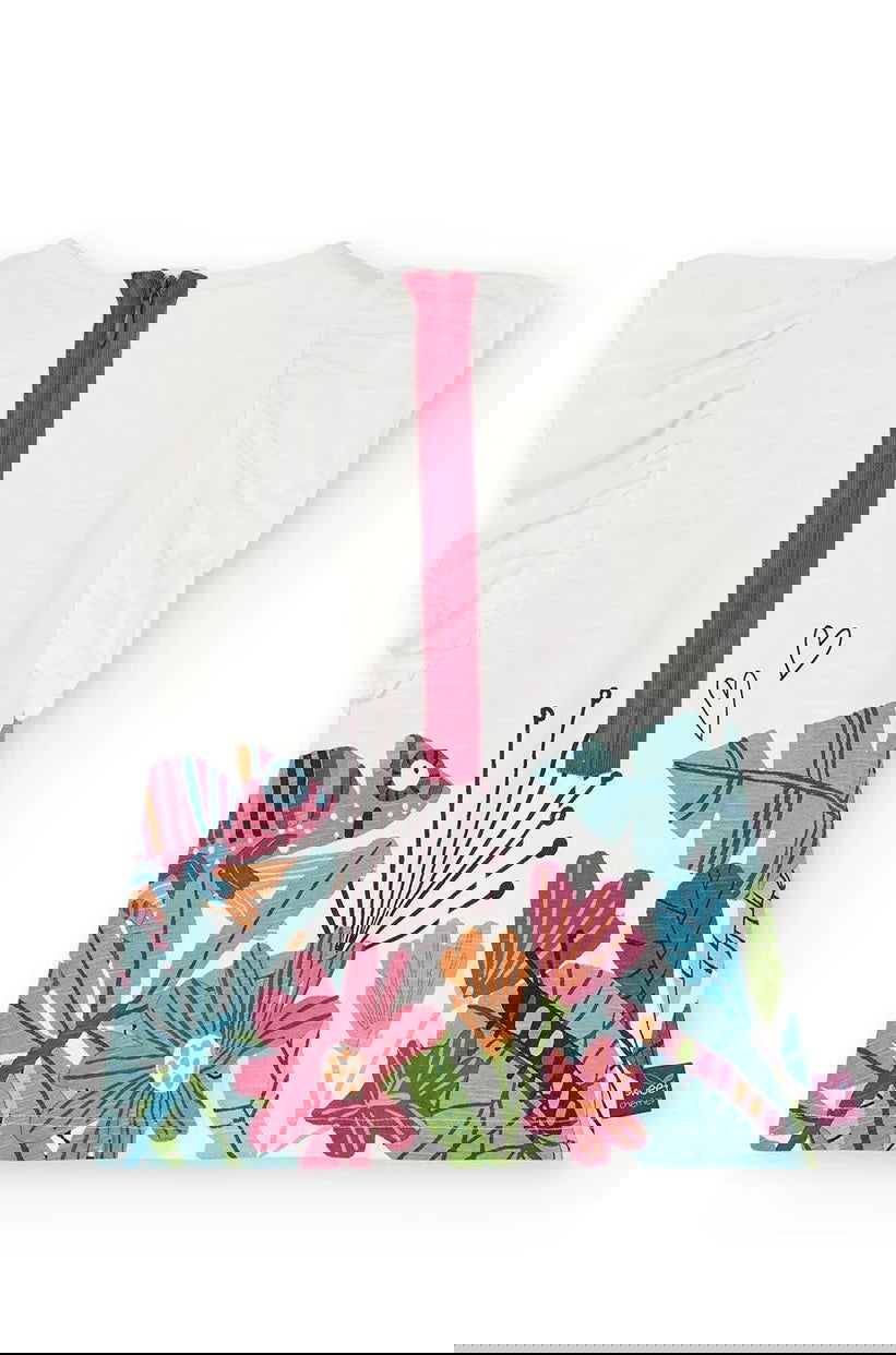 Boboli 226033-1111 Sukienka bawełniana dziewczynka kolor krem -  - #tag1# - #tag2# - #tag3# - #tag4#