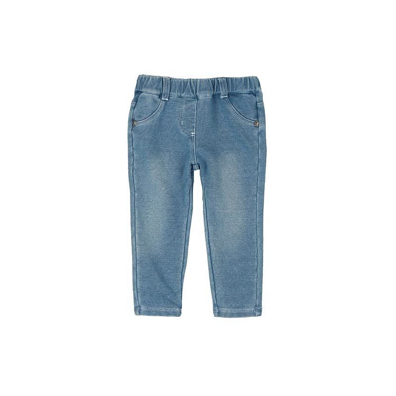 Boboli 295006-BLEACH Spodnie dla dziewczynki bawełniane z kieszonkami kolor niebieski -  - #tag1# - #tag2# - #tag3# - #tag4#